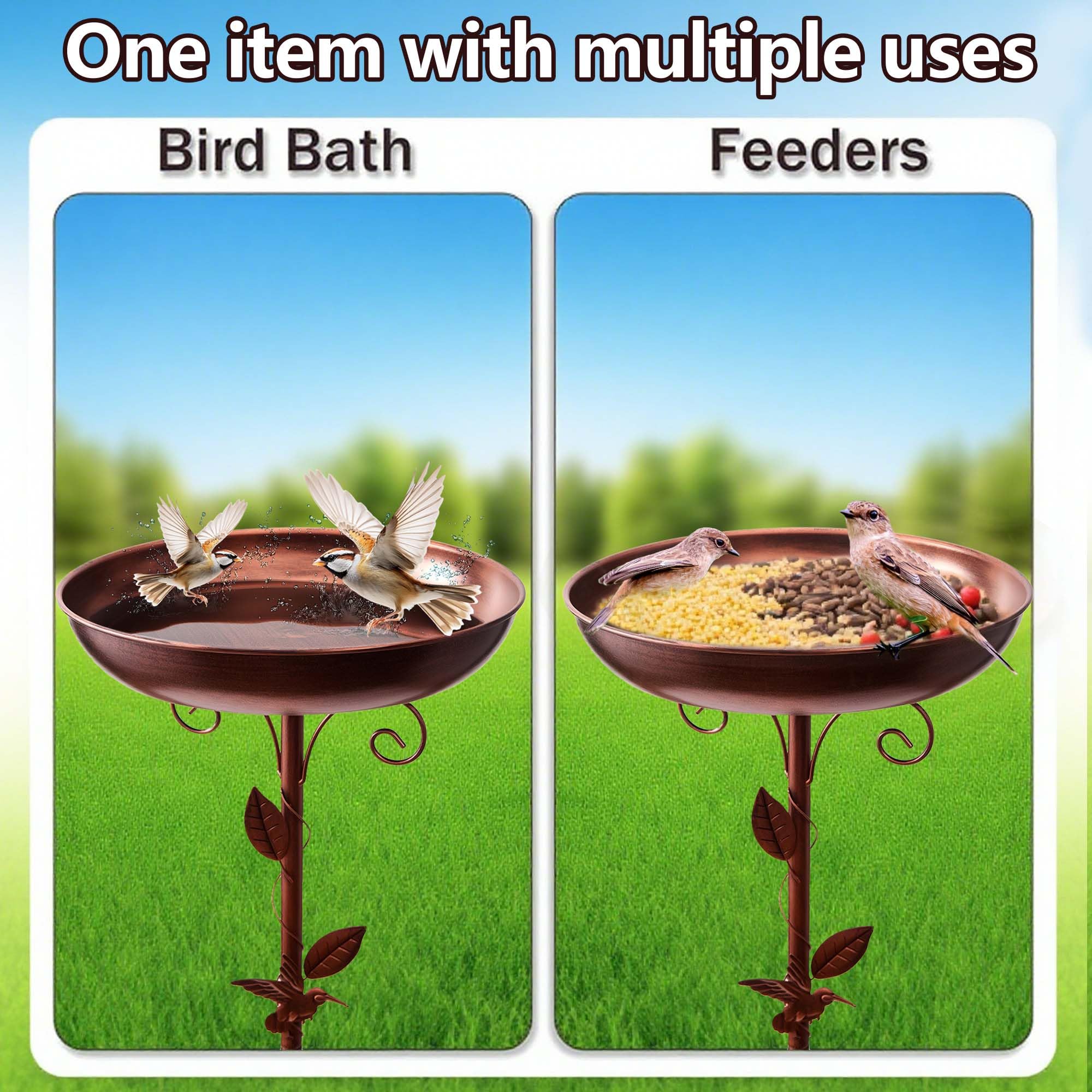 WITELIDA 12-inch bowl offers ample space for water and treats.