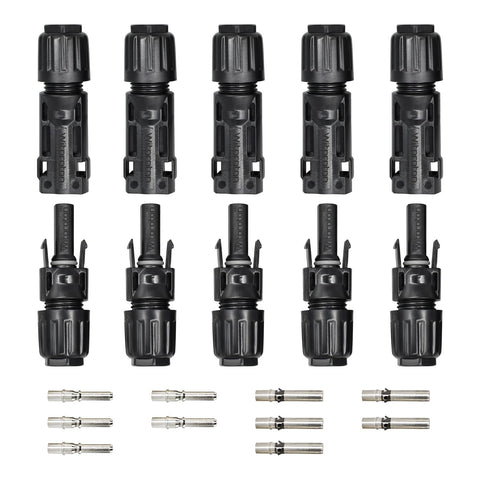 Witproton 8AWG solar connector close-up highlighting IP68 waterproof seal for outdoor use