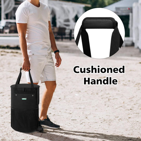 Exterior mesh pockets on WITSTEP bag keep tools within reach
