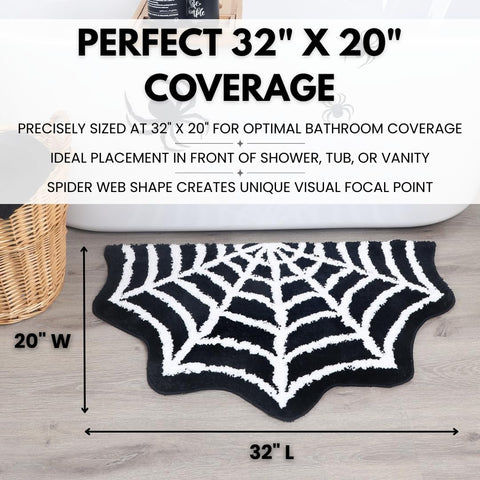 WITTIZA spider web texture detail highlights plush microfiber softness underfoot for luxurious comfort