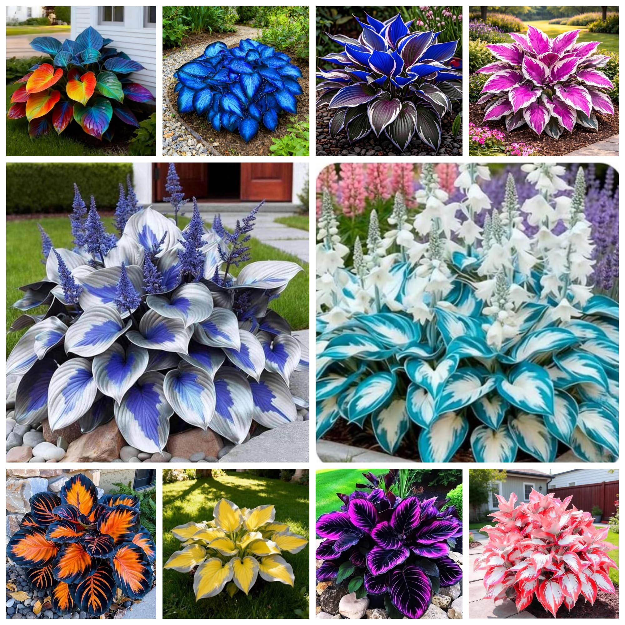 Wivolibe 365+ Hosta seeds for drought-tolerant blue foliage in shade gardens.