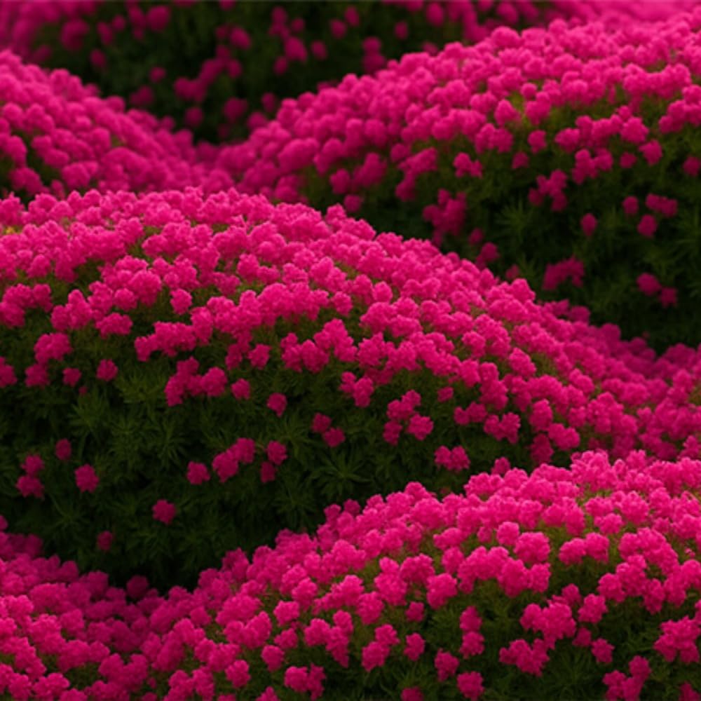 Wivolibe creeping thyme scent walkway, releasing vanilla to lemon aroma underfoot.
