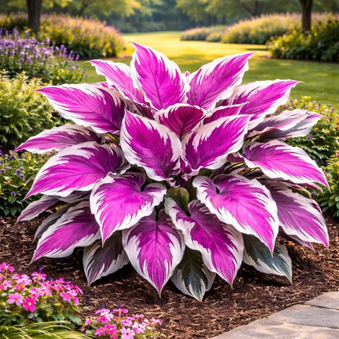Wivolibe hosta seeds showcasing heart-shaped leaves for elegant focal points.