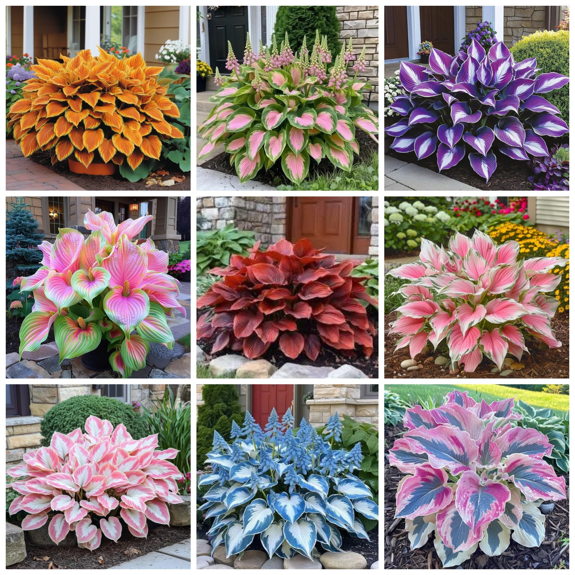 Wivolibe Hosta seeds pack front view for easy planting in any garden