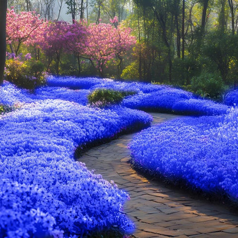 Wivolibe blue creeping thyme seeds for drought-tolerant landscaping and borders