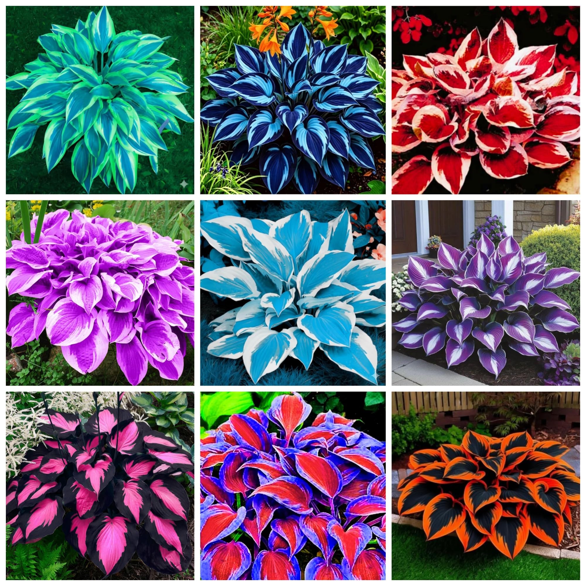 Wivolibe rare hosta seeds with heart-shaped leaves for shaded gardens