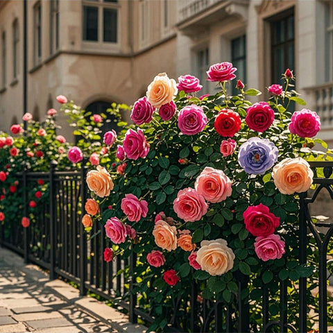 Wivolibe rare mixed climbing roses seeds for colorful garden displays