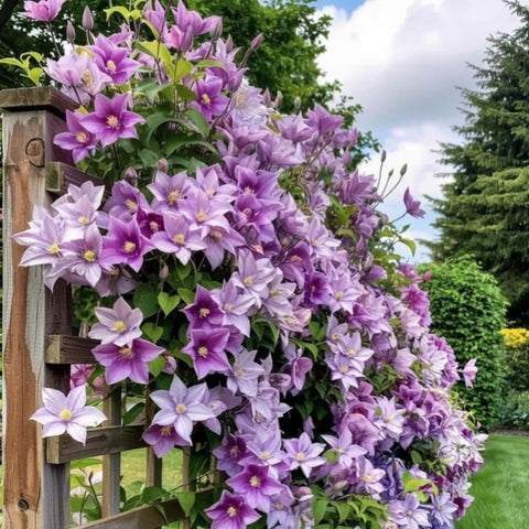 Wivolibe Clematis seeds invite spring to fall color and garden movement.