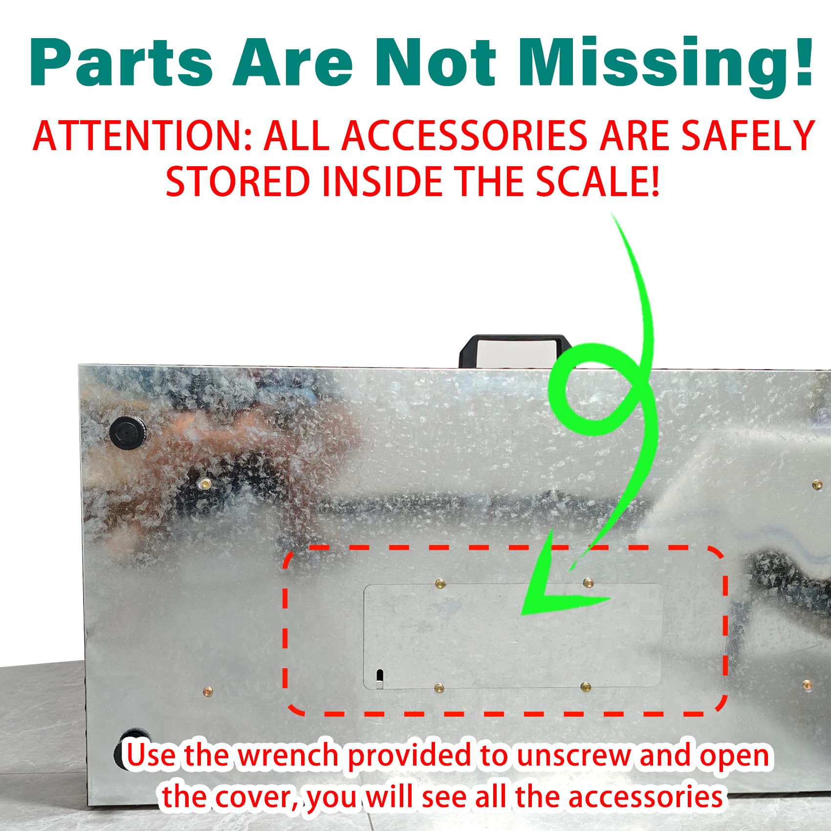 Wixeeua scale with anti-slip surface ensures secure weighing for big animals.