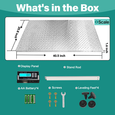 Wixeeua scale features a handle and stand rod for easy transport.