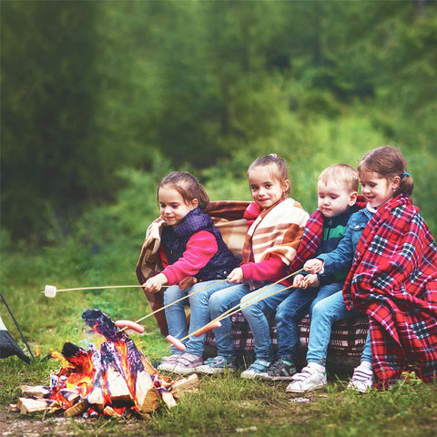 WixiTool outdoor roasting sticks ideal for backyard bonfires and camping.