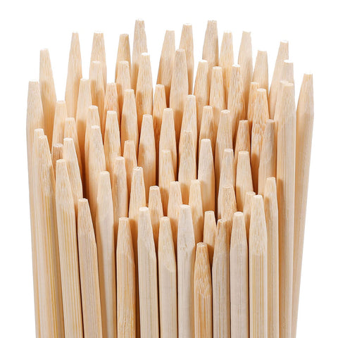 WixiTool disposable bamboo skewers burn cleanly and simplify cleanup.