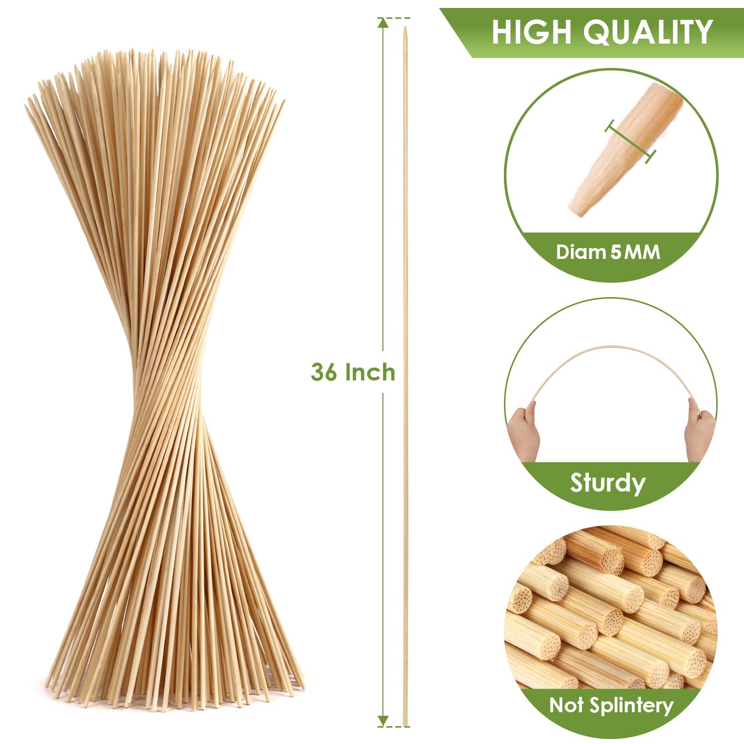 WixiTool 120pcs marshmallow skewers provide ample forks for group camping.