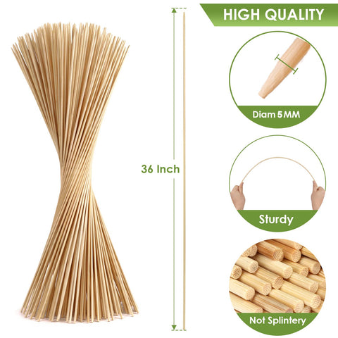 WixiTool 120pcs marshmallow skewers provide ample forks for group camping.