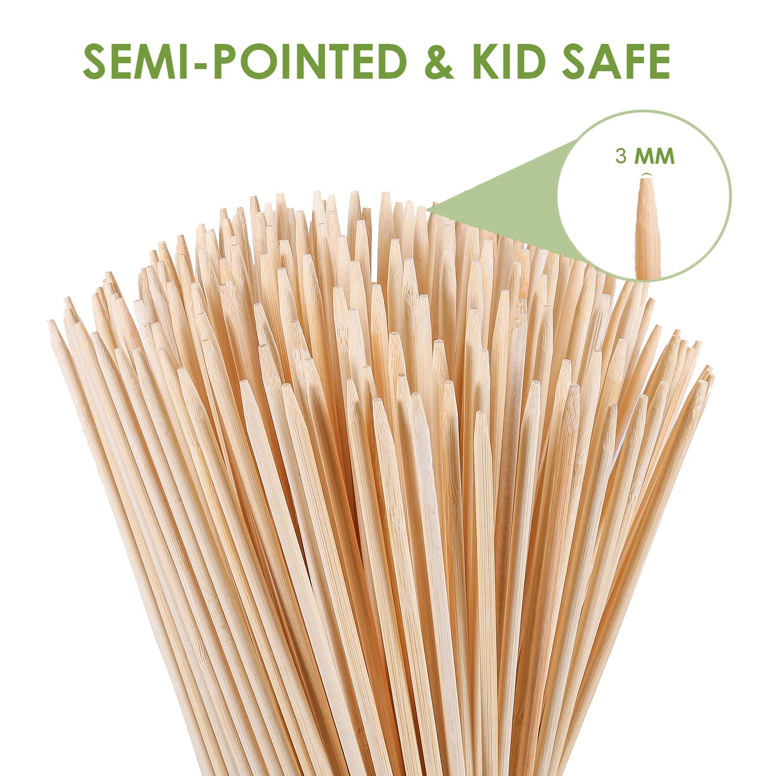 WixiTool smores sticks 5mm thick handle heavy marshmallows and hot dogs.
