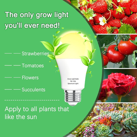 Wiyifada dimmable E26 base enables adjustable light for seedlings and flowering