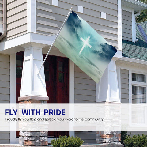 Wizfuyq flag with metal grommets ready for easy mounting indoors or outdoors
