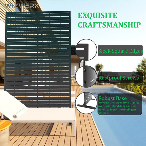 WIZWERK decorative privacy fence adding modern charm to outdoor space