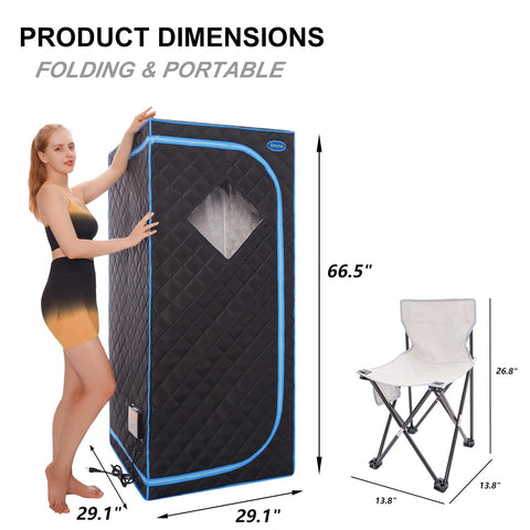 Wizzisauna heated foot pad demonstrates added comfort during sessions.