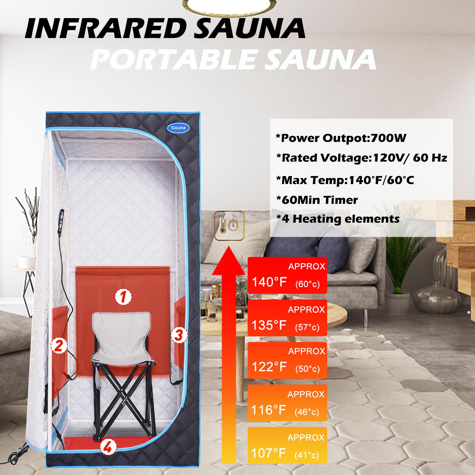 Wizzisauna full-size portable sauna in action for convenient home spa sessions.
