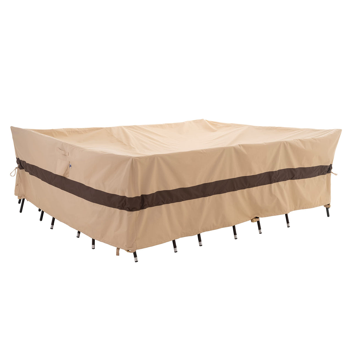 WJ-X3 180W x 96D x 36H patio cover front view protects outdoor furniture