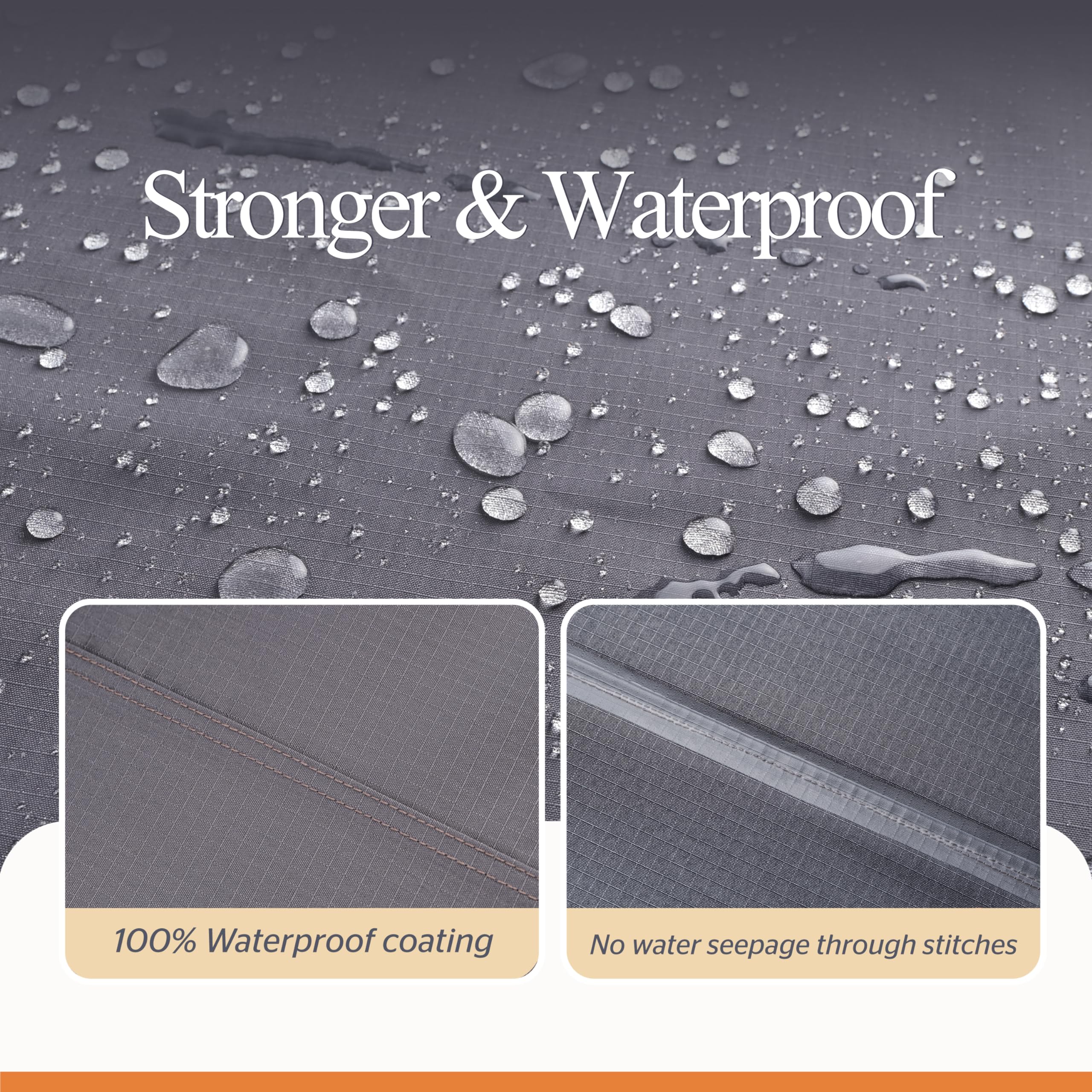 WJ-X3 extralarge cover closeup of ripstop fabric for tear resistance