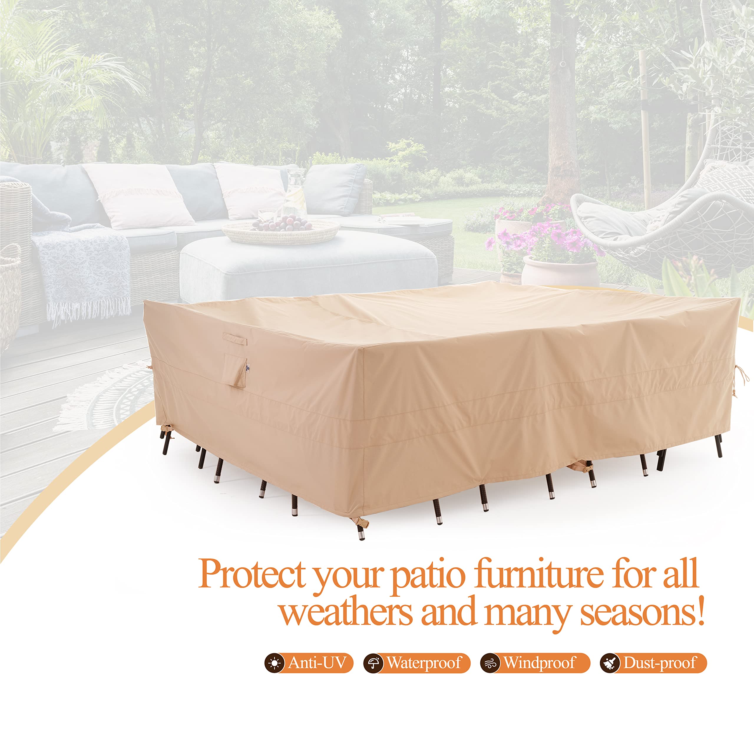 WJ-X3 UV protection helps guard furniture from sun exposure.