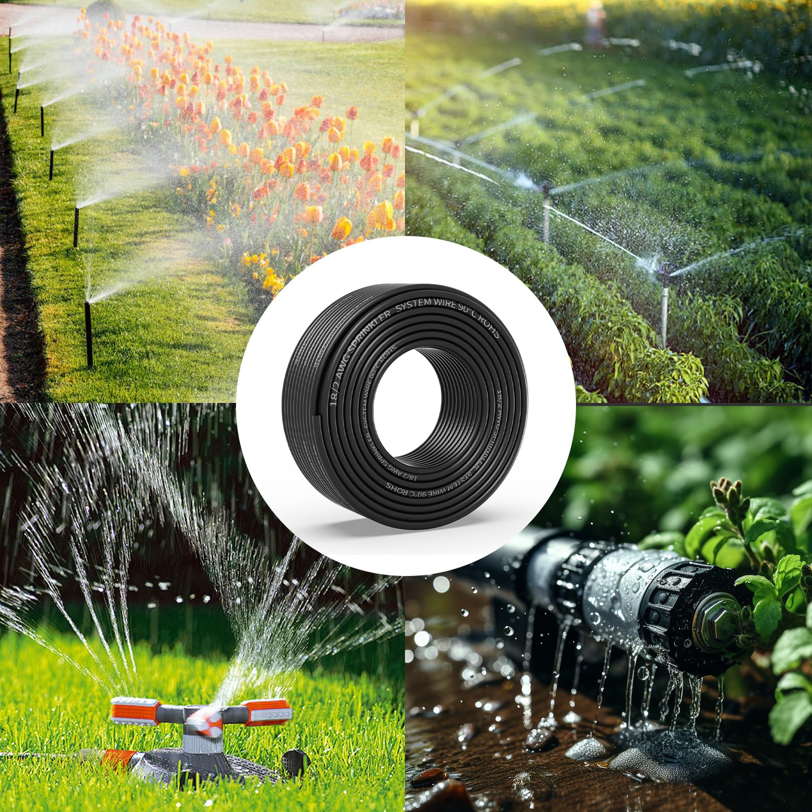 WJRZA sprinkler wires suitable for agricultural, garden, golf course projects