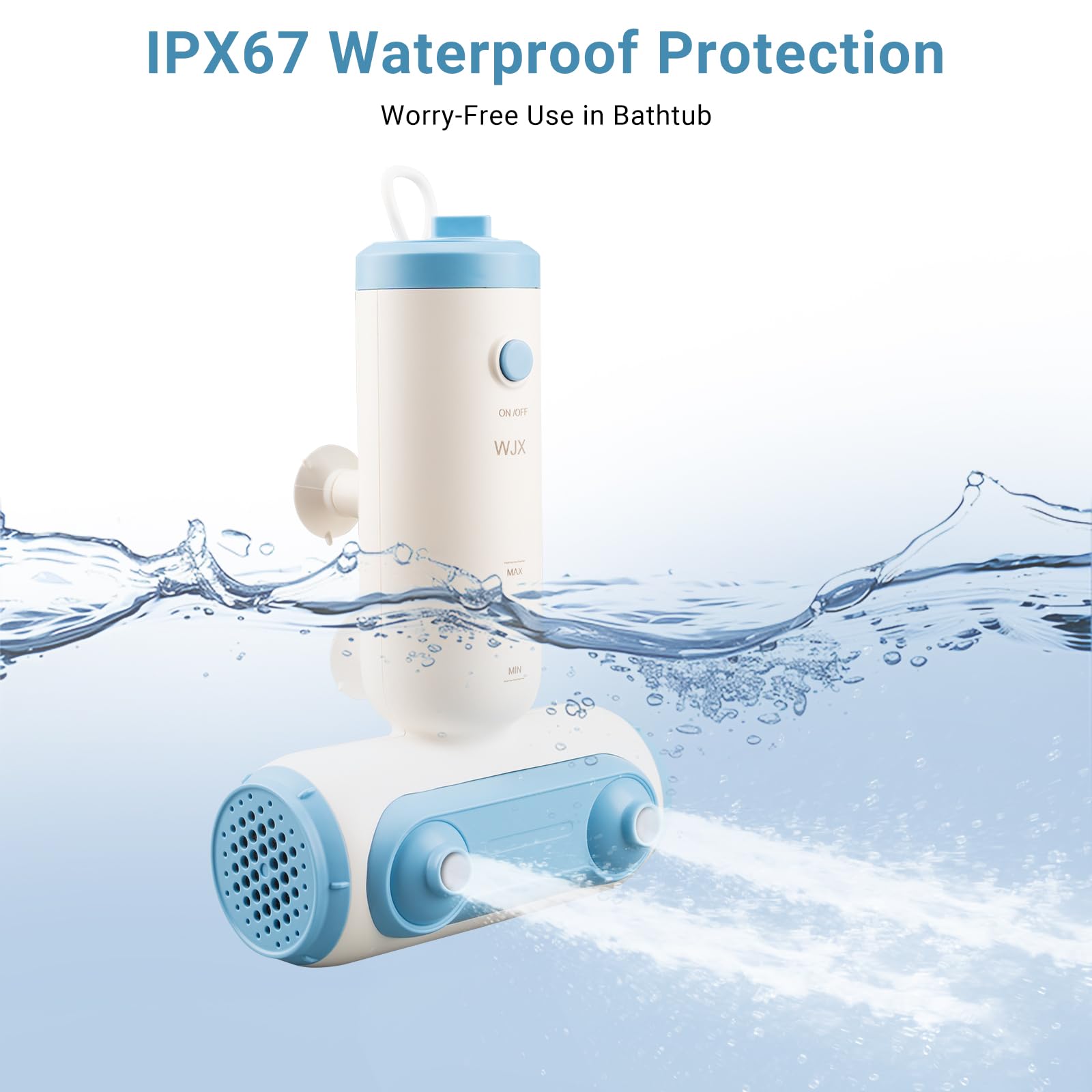 WJX 13-foot cord enables flexible, safe outlet placement.
