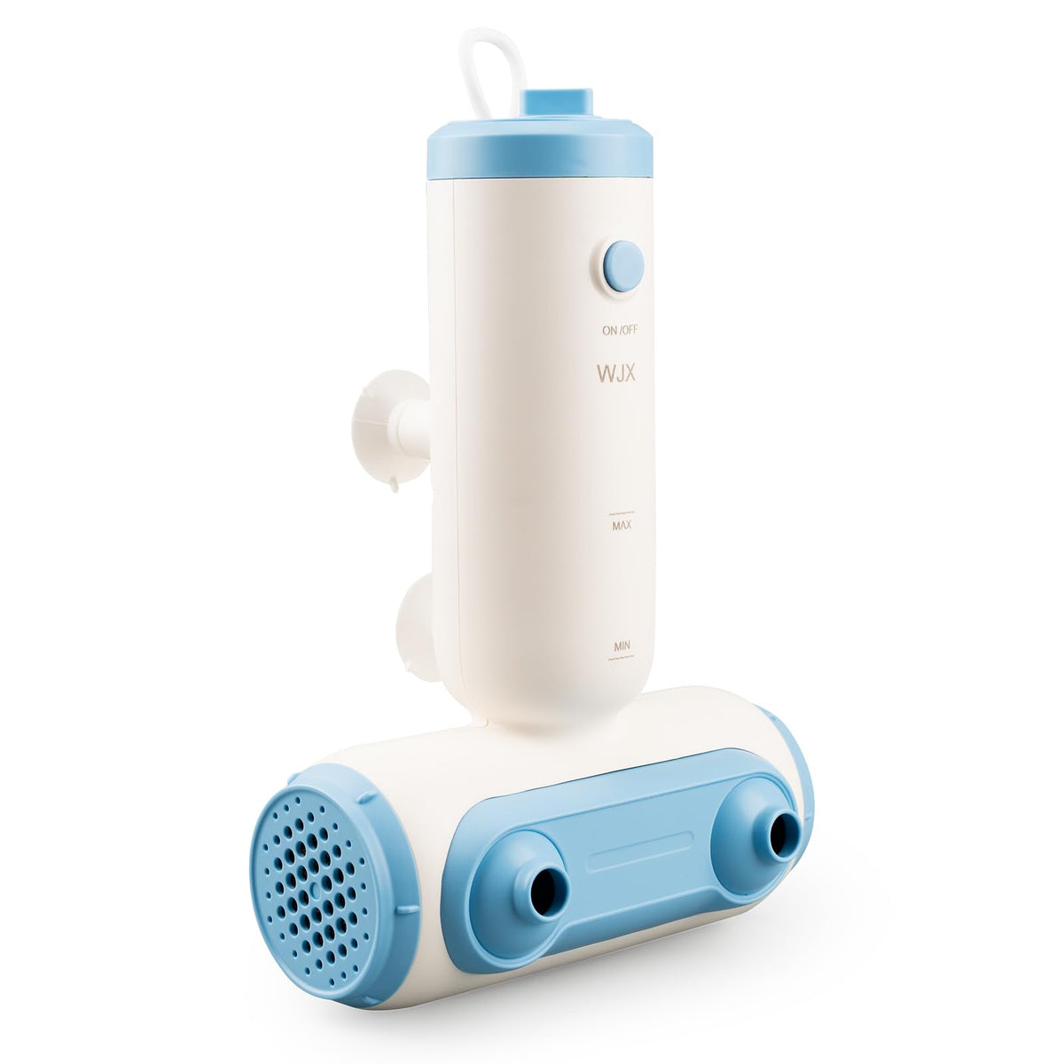 WJX portable jet spa with dual tub nozzles for targeted back and leg relief.