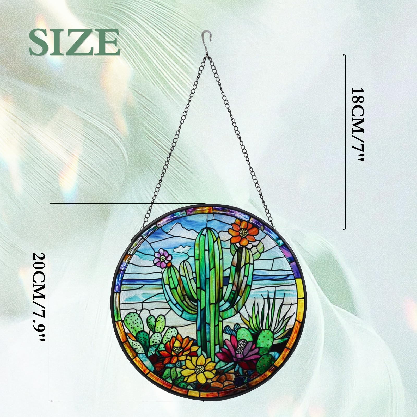 Wkyqes Arizona cactus decor for indoor and outdoor spaces with sunlit glow.