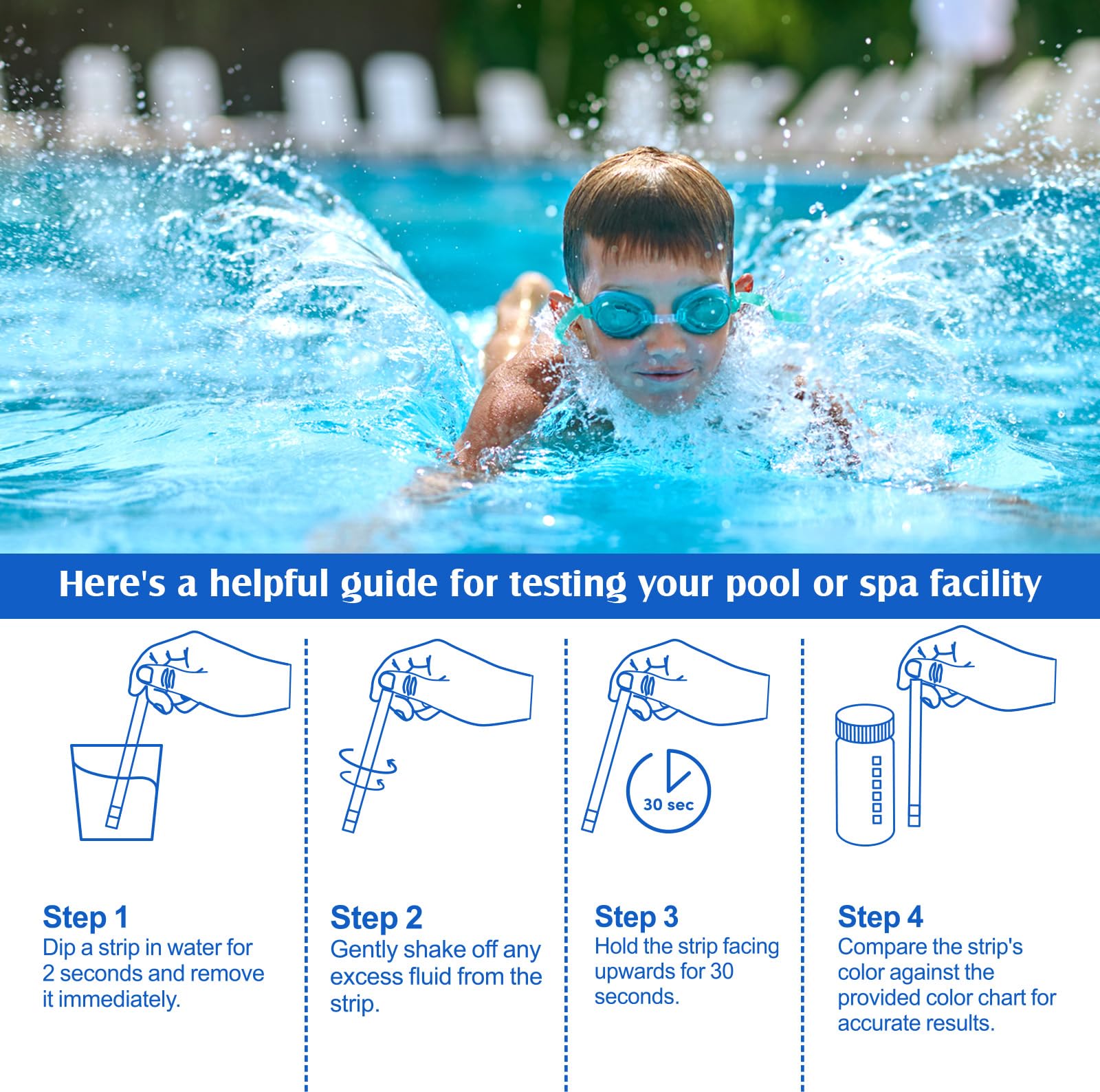 WLCTJIAYOU pool test strips 7-in-1 saltwater-ready readouts for saltwater pools