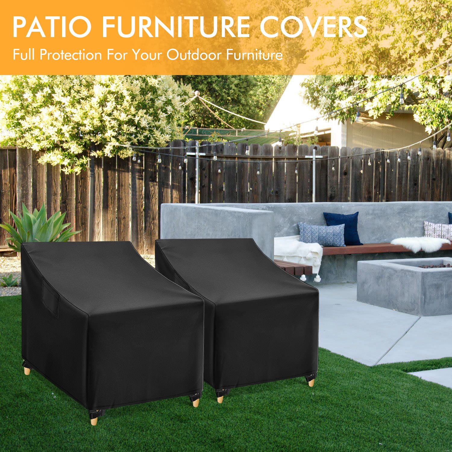 WLEAFJ durable cover staying secure in gusty winds during use.