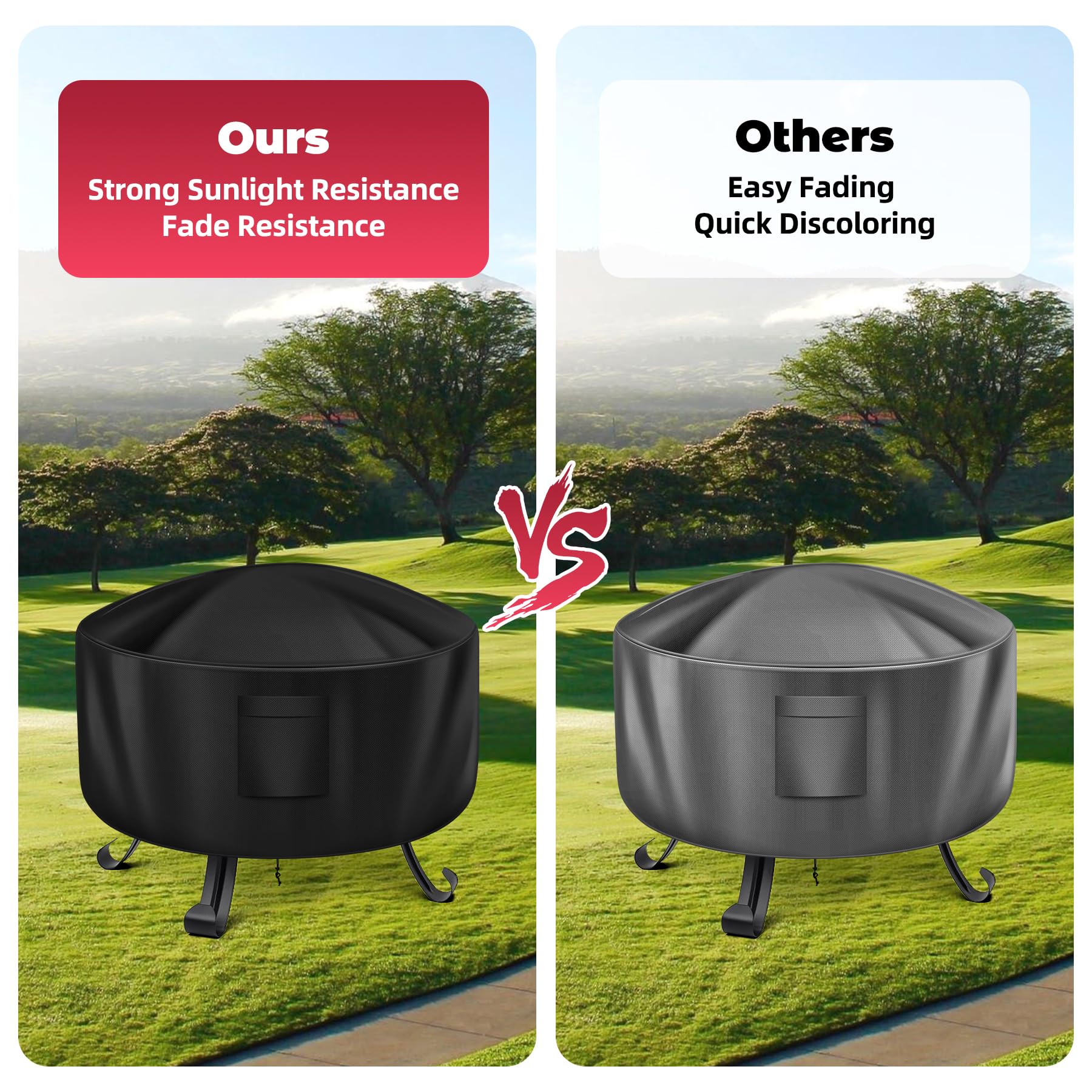 WLEAFJ drawstring-toggle cover secures on windy days
