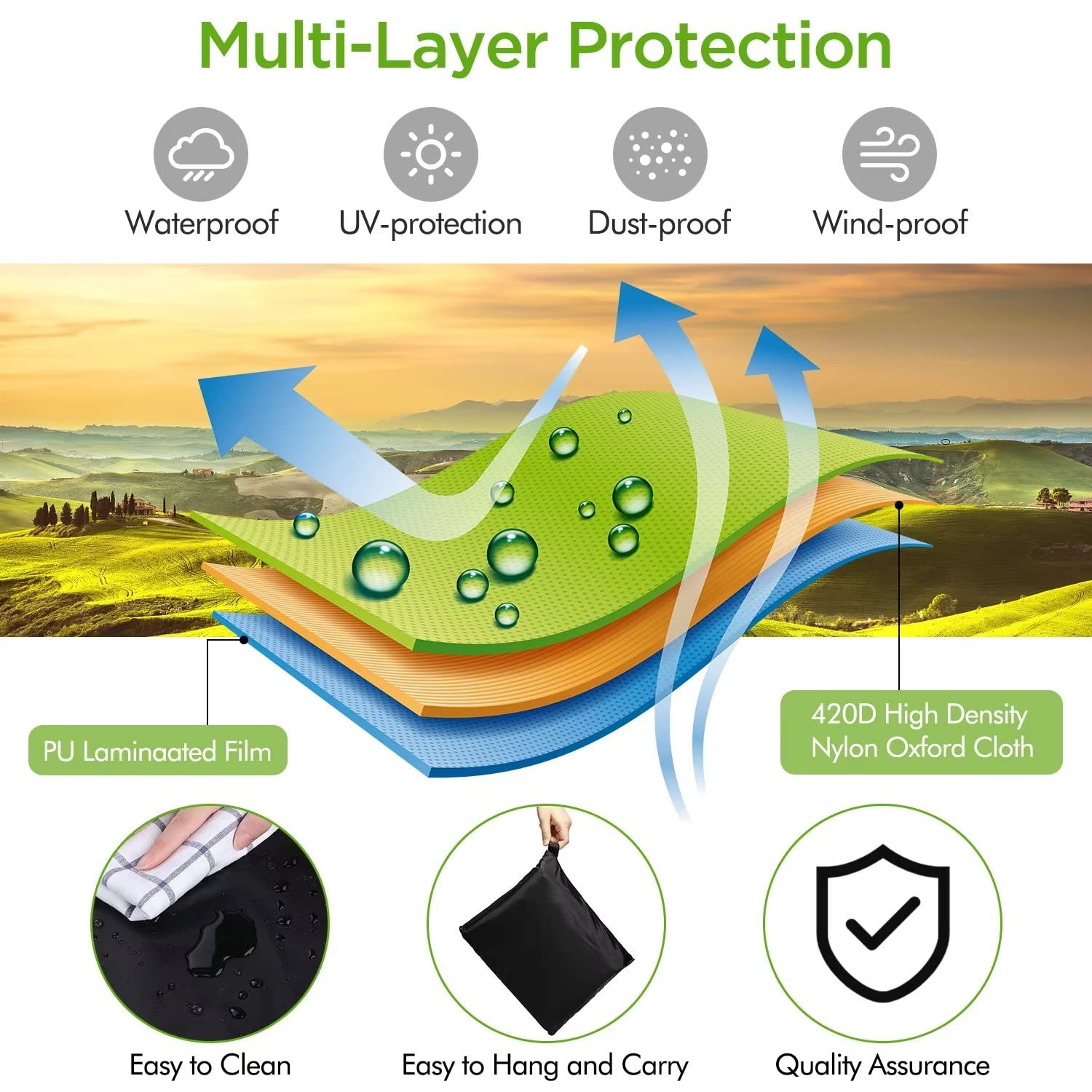 WLEAFJ side Velcro opening enables quick setup and removal