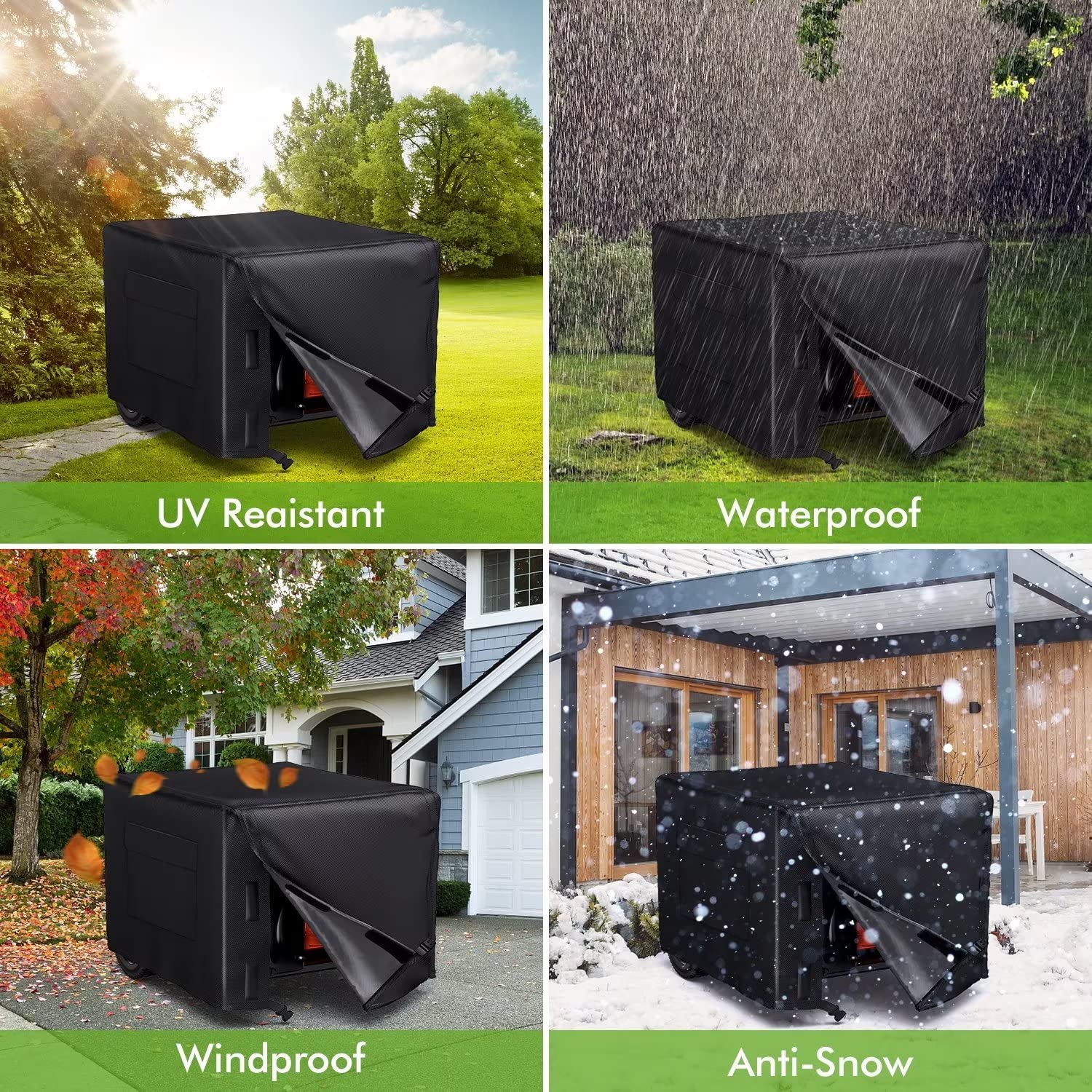 WLEAFJ waterproof fabric closeup highlights rugged, UV-stabilized coating