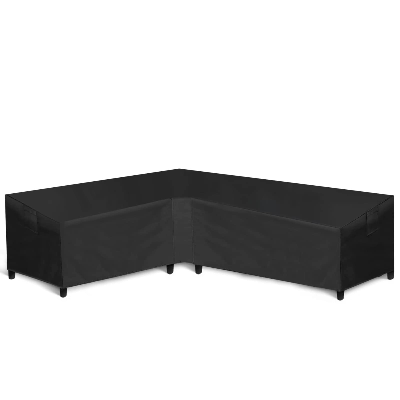 WLEAFJ patio L-shaped left-facing sofa cover protects against rain and sun.