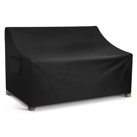 WLEAFJ patio sofa cover waterproof fabric protects a 3-seat outdoor sofa from rain.