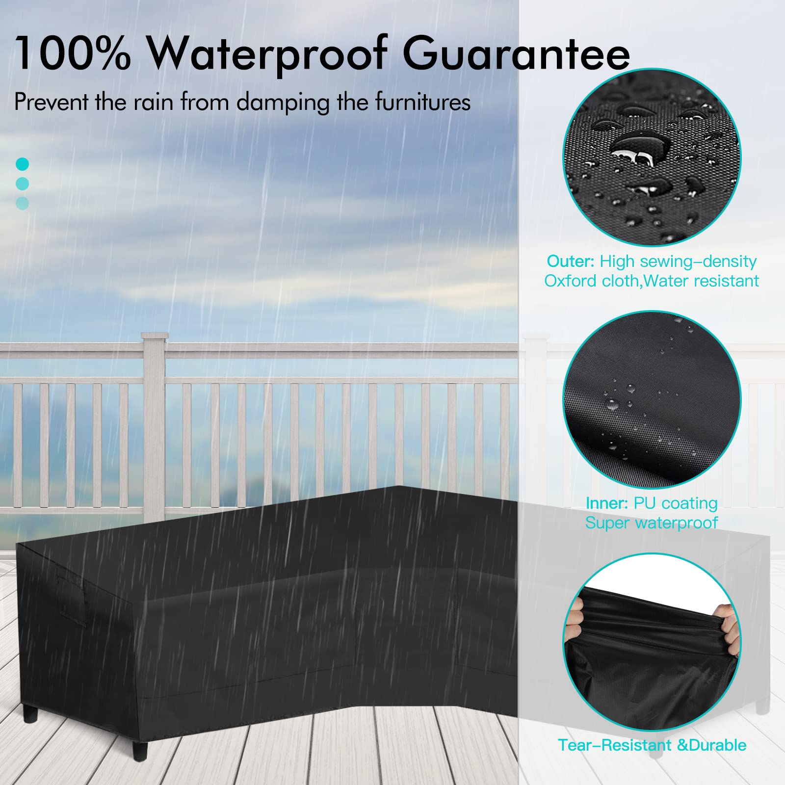 WLEAFJ air vent detail, reduces condensation for drier cushions.