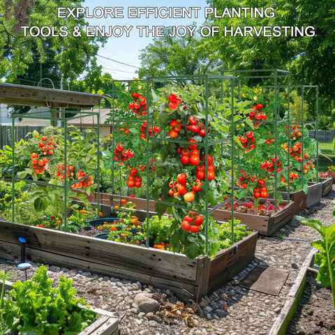 WLLEYAY 50-inch square trellis promotes airflow and sun exposure.