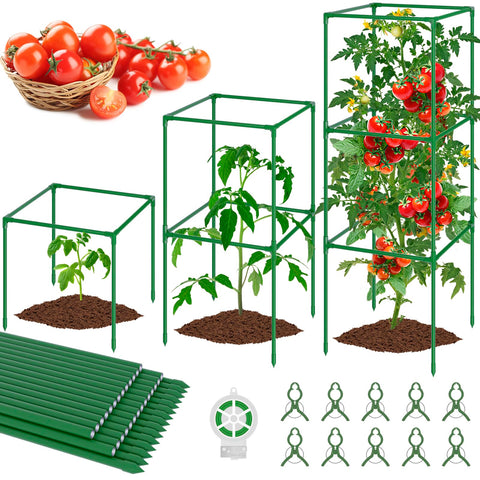 WLLEYAY clamps for tomato cage help secure vines quickly.