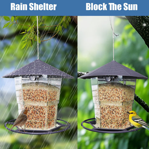 WLLKOO Bird Feeder easy-clean design simplifies garden maintenance.