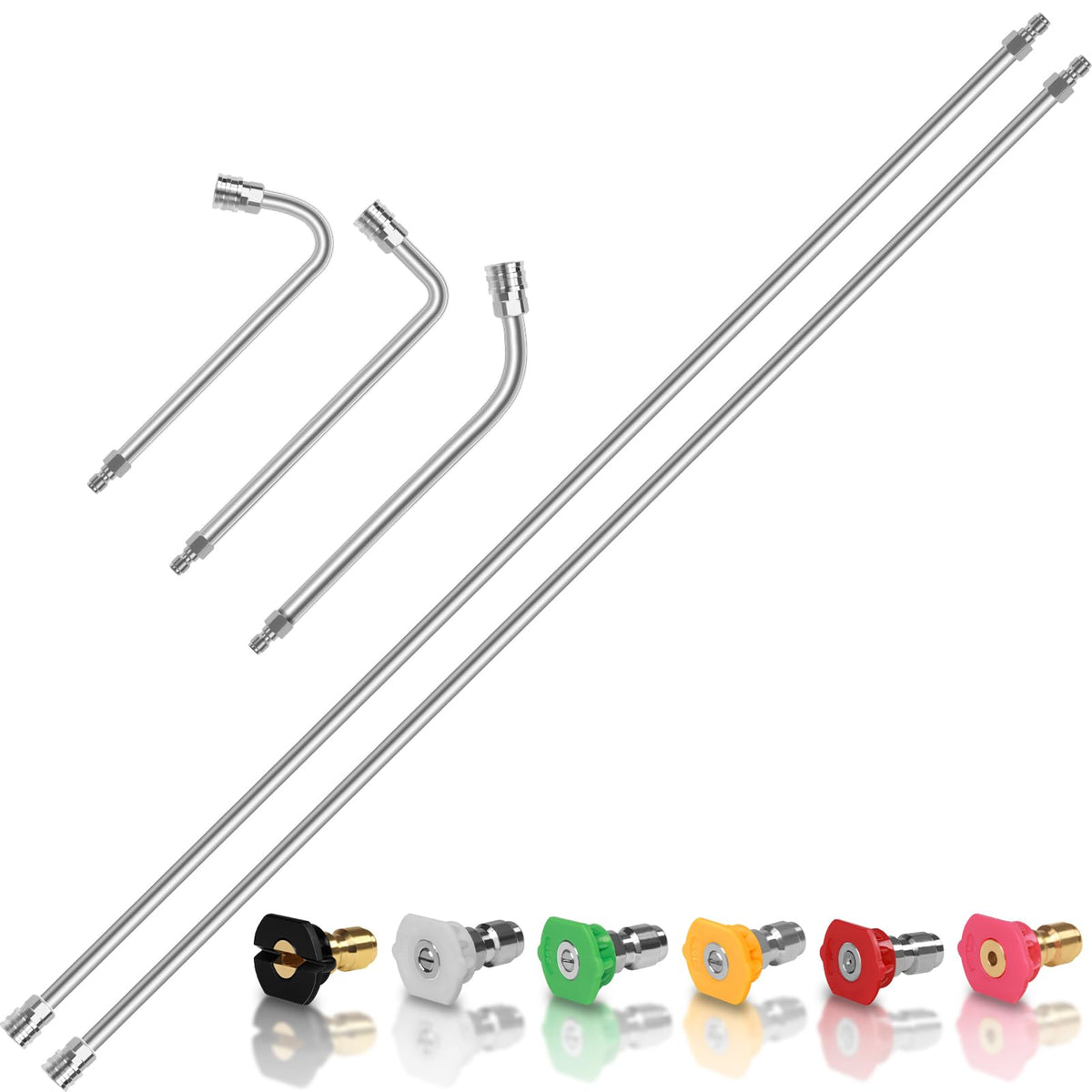 Wmnvshier 60-inch extension wand for extended reach and stability