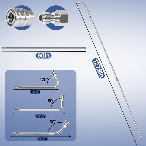 Wmnvshier nozzle tips set with six spray angles for versatile cleaning