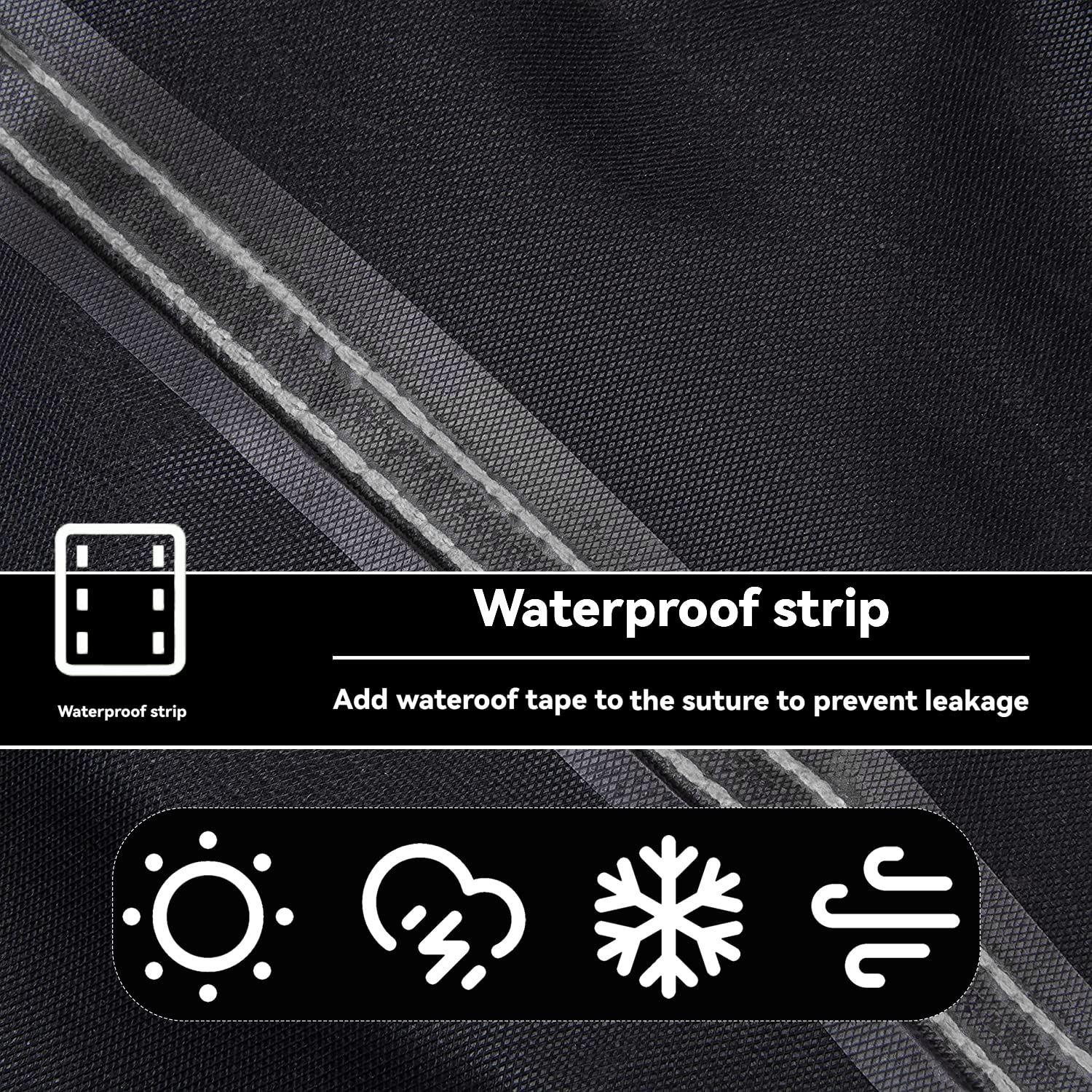 Wnanan cart cover features air vents to reduce condensation inside.