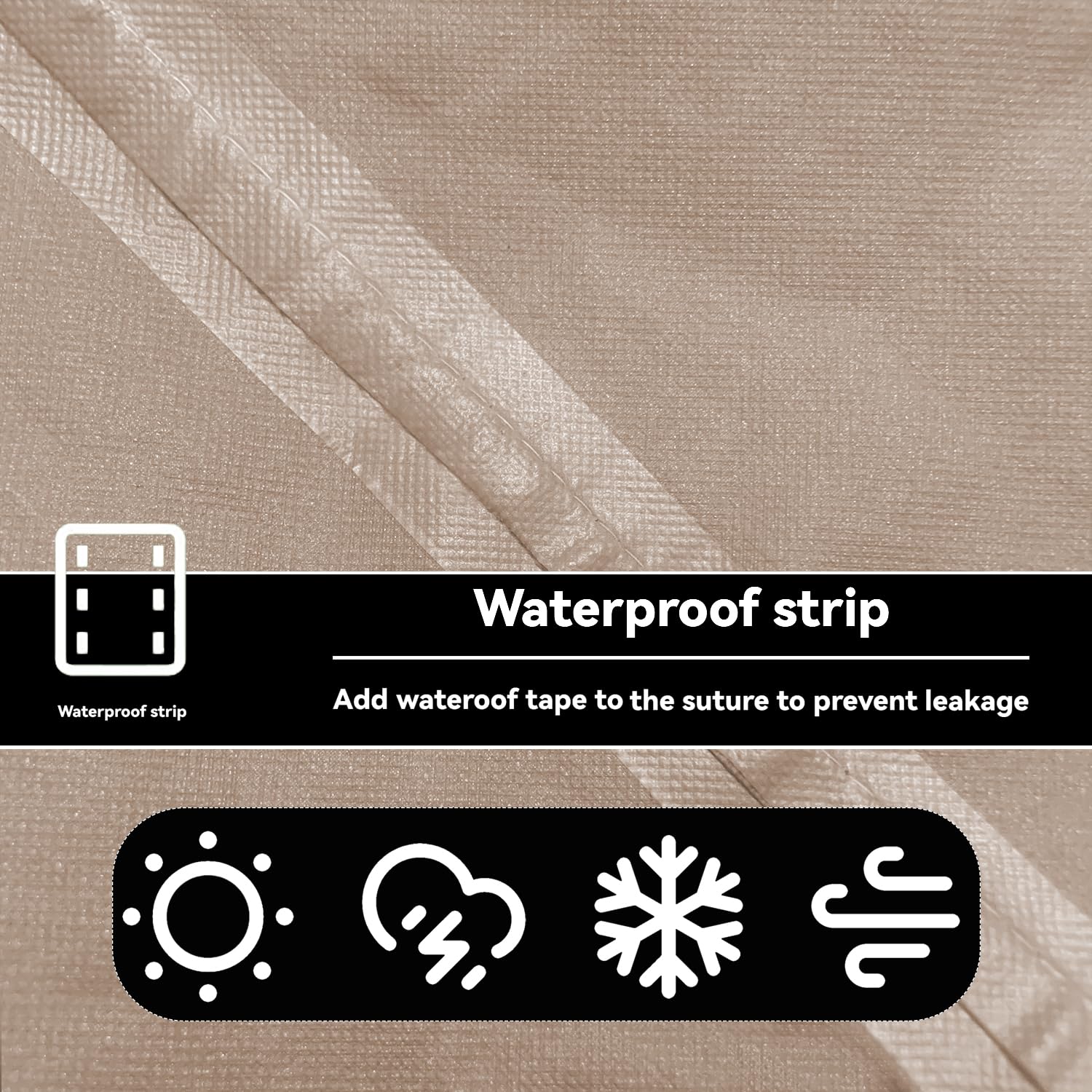 Wnanan waterproof cart cover shields outdoor carts from rain, snow, and UV exposure