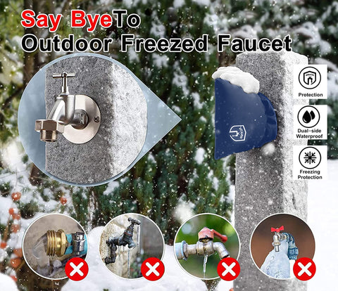 WNATN faucet cover with Velcro straps allows quick installation and snug fit.