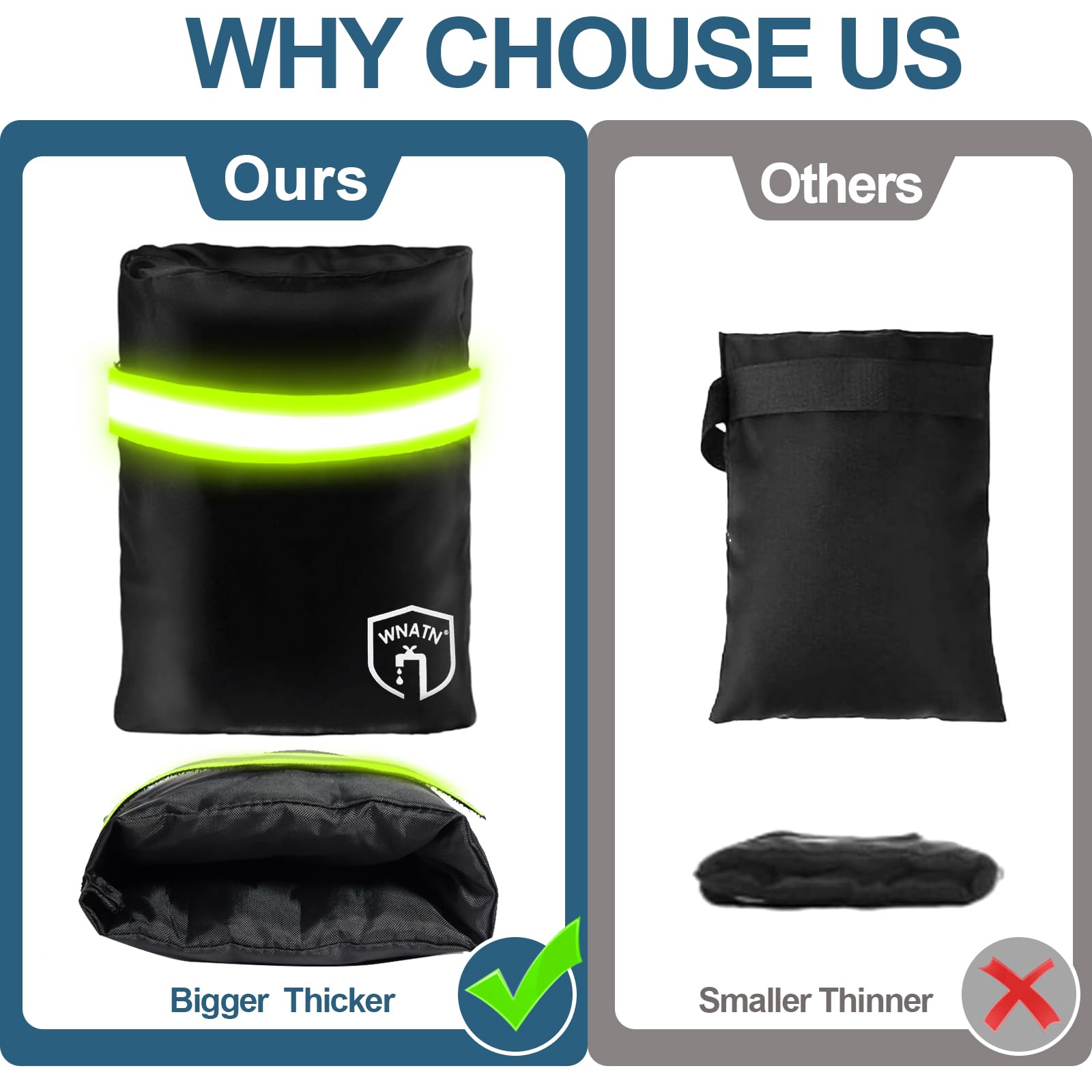 Insulated cotton interior and waterproof fabric shield faucets from cold.