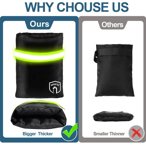 Insulated cotton interior and waterproof fabric shield faucets from cold.