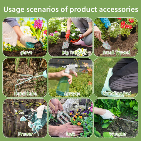WNJ floral garden weeder for quick soil loosening and ease